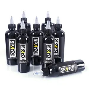 Tinta de tatuagem profissional, tinta de tatuagem preta do oem mundialmente famosa 30ml/garrafa tinta de tatuagem