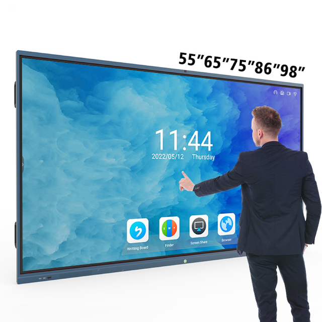 55/65/75/86/98 Inch Smart Interactive Board for Meeting Rooms & Class Teaching Multi-Touch Screen Finger Whiteboard