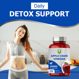 Private Label Apple Cider Vinegar Capsule 2400MG Support Digestion Gut Balance Comfort Steady Energy Daily Detox <b>Supplement</b> - Product Image 6