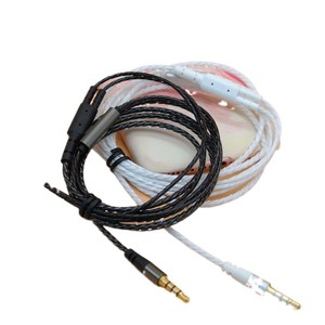 Cable de Auriculares Transparente Trenzado DIY con Micrófono, Cable de Audio de Cobre Libre de Oxígeno para Audiófilos, Conector de 3.5 mm - Product Image 5