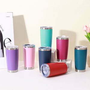 Wholesale Stainless Steel Vacuum Insulated Double Wall Travel Tumbler Durable Insulated Coffee Mug 20oz Tumbler with Lid - Product Image 1