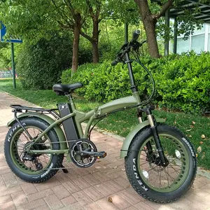 2021 새로운 산악 전체 서스펜션 48v 1000 w 전기 자전거 20 인치 1000 와트 접이식 지방 타이어 ebike