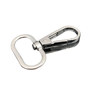 28-26mm Zinc Alloy Spring Hook Buckles, Pet Connection <strong>Clips</strong>, Climbing <strong>Carabiners</strong> - Leather Bag Accessories - Product Image 3