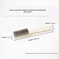 Brosse métallique LEBANG avec manche en plastique extra-large, extra-rigide pour un nettoyage efficace, personnalisable OEM