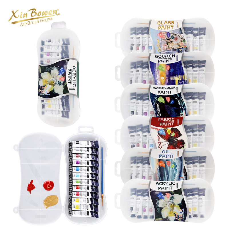 Xin Bowen Multifunctional Paints 12colorsX12ml Oil