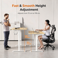 Bureau de jeu ergonomique blanc réglable en hauteur, 4 couleurs, mobilier commercial écologique pour la maison