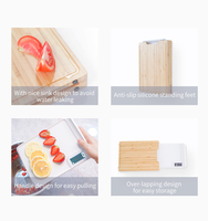 Planche à découper en bambou, pour peser les aliments, ustensile de cuisine numérique, pour cuisine