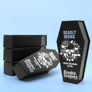Boîte d'emballage <span class=keywords><strong>en</strong></span> <span class=keywords><strong>carton</strong></span> <span class=keywords><strong>en</strong></span> forme de <span class=keywords><strong>cercueil</strong></span> personnalisée avec logo pour rouge à lèvres, bijoux, anneaux - Product Image 1