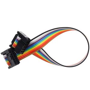10 Pin Flat PVC Colorful Ribbon <b>Cable</b> 0.1 Inch Pitch Female to Female IDC Connector 20 Cm Length for Electronics <b>Wiring</b> - Product Image 4