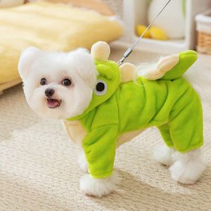 Pakaian Anjing Lucu Bergambar Dinosaurus Kecil, Transformasi Kartun, Ramah Lingkungan, Bahan Flanel Hangat untuk Musim Gugur dan Musim Dingin, Cocok untuk Teddy, Panda, Kucing, dan Hewan Peliharaan Lainnya - Product Image 5