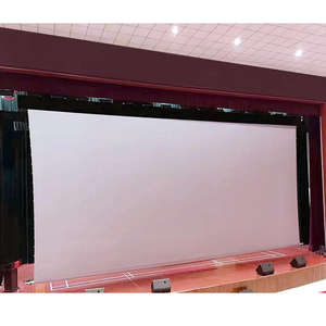 شاشة عرض كهربائية للإسقاط الضوئي بحجم 200 و300 و500 بوصة مع نظام شد ذاتي، تُثبت على الحائط وتعمل بمحرك، مثالية للسينما - Product Image 1