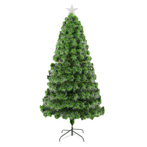 WH BC-A022 Fiber-optic Illuminated PVC <b>Christmas</b> Tree Festive Ornament Atmospheric <b>Window</b> <b>Display</b> Decoration Artificial Greenery - Product Image 1