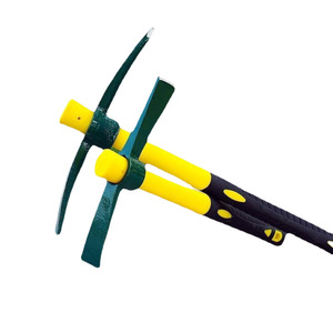 Pioche, hache à manche croisé, petite houe, outil de terrassement, en acier au manganèse forgé, double usage, pour les pousses de bambou - Product Image 4