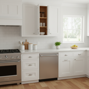 Mobile da Cucina Bianco Stile Shaker Sunique Sydney, Anta Moderna in MDF 27x30 Pollici - Product Image 3