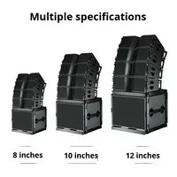 Système de sonorisation à large bande ultra-basse fréquence pour scènes extérieures et théâtres, deux enceintes de 12 pouces, ligne de baffles, sans garantie