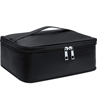 Sac de voyage de gros pour maquillage, avec logo personnalisé, grande trousse de rangement pour cosmétiques, brosses et articles de toilette pour femmes et filles