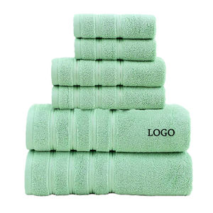 Ensemble de serviettes en coton 6 couleurs 100% coton serviettes turques pour salle de bain serviette de bain à séchage rapide hautement absorbante meilleure vente avec logo personnalisé - Product Image 4