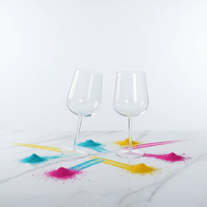 Calici da Vino in Cristallo Trasparente di Alta Qualità, Eleganti e Ultra Sottili, con Base in Quarzo di Alta Purezza - Product Image 1