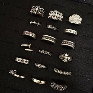 Bague croix style Chrome Hearts, version haute qualité, hip-hop punk, pour couple, homme et femme - Product Image 4