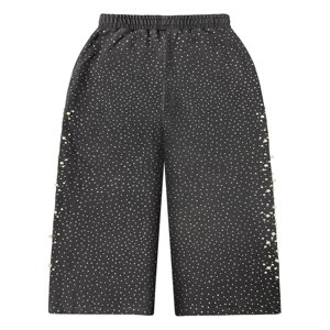 Pantalones Deportivos Anchos para Hombre, Estilo Casual, Color Gris Lavado, con Pedrería y Adornos de Cuentas - Product Image 2