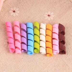 Juego de Rulos para el Cabello Hechos a Mano de Plástico, 8 Colores, para Peinados DIY - Product Image 1