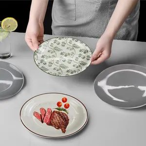 Оптовая продажа, европейская роскошная Изысканная керамическая посуда, остекление, набор посуды для 4 евро-американского стиля, керамическая посуда