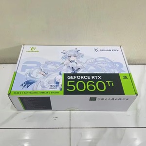 การ์ดจอ Manli Polar Fox GeForce RTX 5060ti 16GB DDR7 สำหรับเวิร์กสเตชันเดสก์ท็อป หน่วยความจำ 256 บิต พร้อมพัดลมระบายความร้อน สภาพใหม่ - Product Image 1