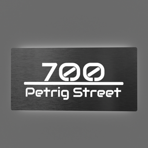 Halo Li Thép Không Gỉ Số Nhà <span class=keywords><strong>Led</strong></span> Chất Lượng Cao Acrylic <span class=keywords><strong>Led</strong></span> Đăng Ký Thư Hộp Đèn Cửa Hàng Nhà Front Business Đăng - Product Image 4