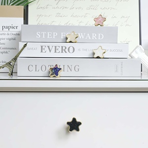 Solid Zinc Alloy Creative Five-pointed Star Shape Single Hole Pulls Nordic Luxury Multi-Color <strong>Knobs</strong> for Wardrobe Kitchen Drawer - Product Image 6