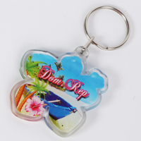 Porte-clés créatif avec cadre photo personnalisé en acrylique, figurine de personnage de dessin animé, pendentif de sac et support de téléphone portable