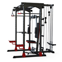 Gimnasio Comercial Power Cage Incline Bench Smith Machine Gym Squat Rack Exercise Training Equipment Smith Home Gym Machine