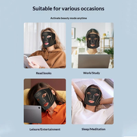 Masque facial LED portable Collagen Boost, lumière bleue, masque de beauté multifonctionnel, lumière rouge, masque facial LED électrique professionnel