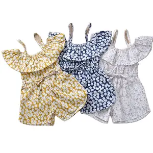 100% Cotton Phong Cách Mới Đẹp Bán Buôn Dễ Thương Quần Áo Trẻ Em Rompers Trẻ Sơ Sinh Bé Gái Xù Rompers