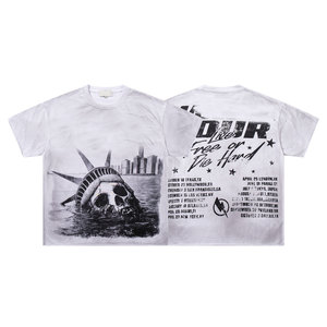 T-shirt blanc d'été en coton pour hommes, style designer, pour la vente en gros, avec impression Machine <span class=keywords><strong>Boss</strong></span>, pour femmes et hommes - Product Image 1