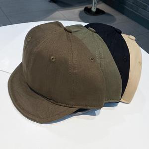 Casquette de baseball unisexe Dairui vintage à visière courte, 6 panneaux, en coton respirant, denim, velours, broderie 3D, boucle métallique, décontractée pour le quotidien - Product Image 4