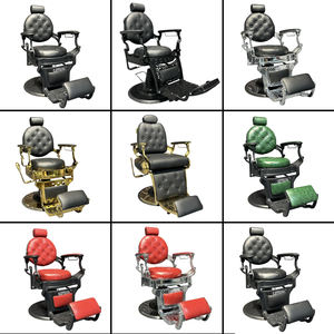 Fauteuil de Barbier Belmont Classique Vintage en Fer et Aluminium avec Pompe Hydraulique et Fonction Inclinable pour <span class=keywords><strong>Salon</strong></span> de Coiffure - Product Image 6