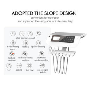 Fauteuil dentaire OEM avec lampe à six perles, électrique, noir, rotatif à 90 degrés, avec boîte latérale, pour adultes - Product Image 5