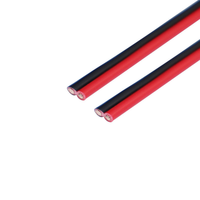 Kabel Kawat Paralel Merah dan Hitam Purorigin Awg 2468, Kabel Data Tembaga Elektrik, Kabel Segel 24awg 22awg 20awg 18awg