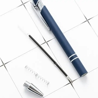 Stylos à bille métalliques de luxe avec logo personnalisé, multifonctions, toucher doux, encre à séchage rapide, impression sérigraphique - Cadeau promotionnel