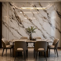 Panneau mural WYRAX Panda en PVC blanc effet marbre UV 1220x2440mm 3.0mm pour projet d'aménagement intérieur de showroom de vente au détail