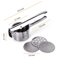 Keuken Fruit Groente Gereedschap Duurzaam 304 Rvs Aardappel Ricer Stamper Druk Presser