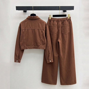 Best Seller High Quality <b>Women</b> Tracksuit New Fashionable Street Wear Jeans <b>Jackets</b> & Pants Comfortable <b>Women</b> Tracksuit - Product Image 2