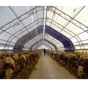 Abri pour moutons sur mesure à prix d'usine, tente extérieure pour animaux de taille personnalisable, abri pour chevaux en membrane de tissu PVC à structure en acier, abri pour bétail - Product Image 5