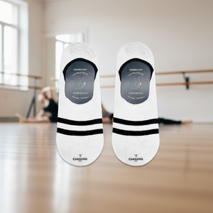 <b>Black</b> Striped Patterned Non-Slip Silicone Sports <b>Socks</b> for Ballet Practice - Product Image 3