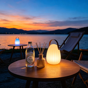 Lampe de table de camping LED sans fil portable, étanche IP65, lumière d'ambiance RGB à 16 couleurs changeantes avec télécommande - Product Image 6