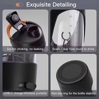 25700 Nouvelle Bouteille Mélangeuse Électrique Portable Automatique pour Protéines en Poudre, Idéale pour le Sport et le Fitness