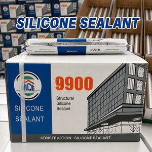 Scellant silicone neutre haute performance résistant aux intempéries 9900, mastic flexible imperméable pour murs-rideaux et travaux du bois - Product Image 1