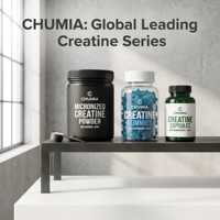 Cápsulas de Creatina Monohidrato Chumita, Tabletas 100% Puras de Alta Calidad, Fáciles de Tragar, Suplemento para el Rendimiento en el Gimnasio