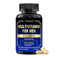 Complément alimentaire multivitaminé pour hommes certifié GMP, marque privée OEM, végétalien, 47-en-1, pour l'énergie, l'immunité et la santé cognitive