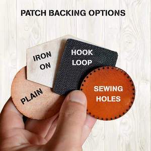 Customized Stamping Logo Eco Friendly Embossed Leather Tags Leather <b>Patch</b> Sewing Iron on Leather Labels for Clothes Garment Hat - Product Image 5